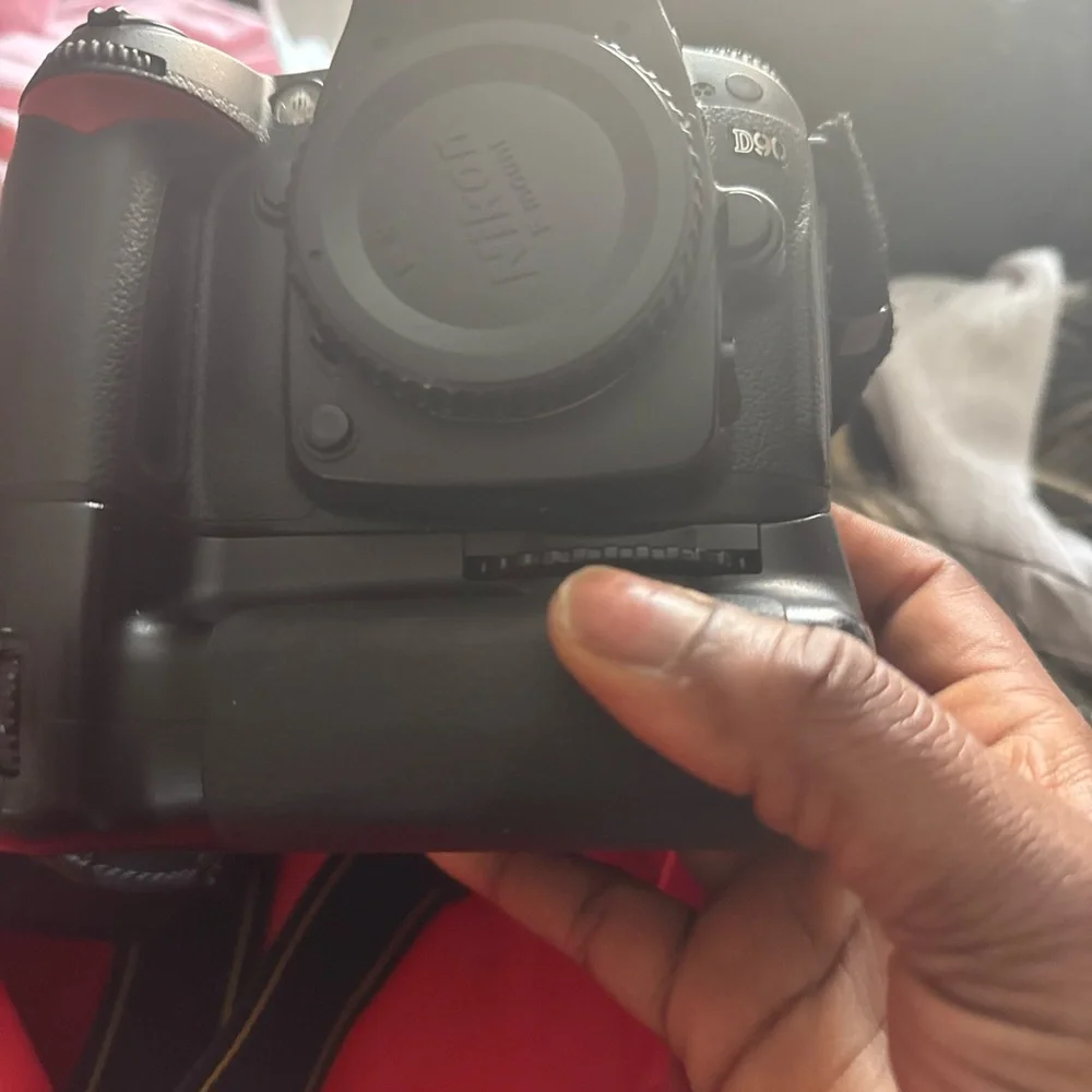 Nikon Black Digital Camera with Battery Grip